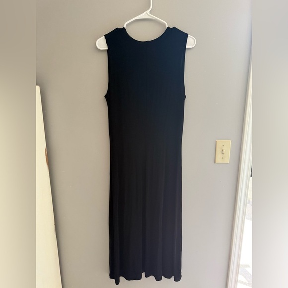 Coldwater Creek VTG Dress Women’s SZ Medium Black Slinky Stretch Y2K Maxi Goth - Picture 6 of 8
